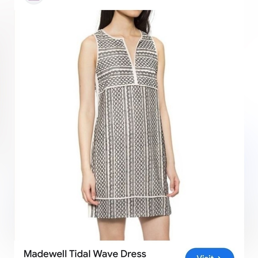 Madewell Tidal Wave Dress Women's Size XSmall Joanna Gaines